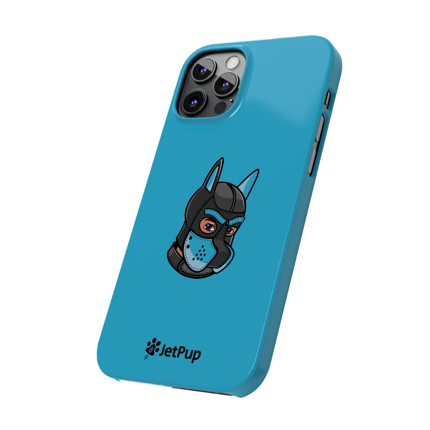 Pup Hood Slim iPhone Cases - Turquoise