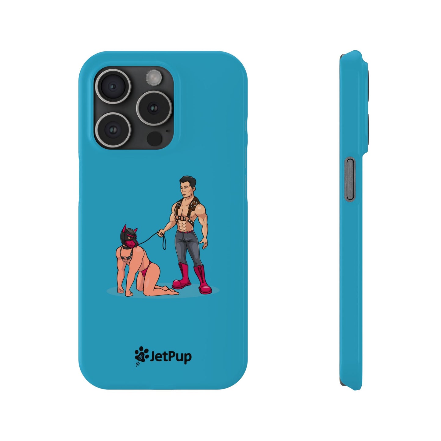 Handler & Pup Slim iPhone Cases - Turquoise