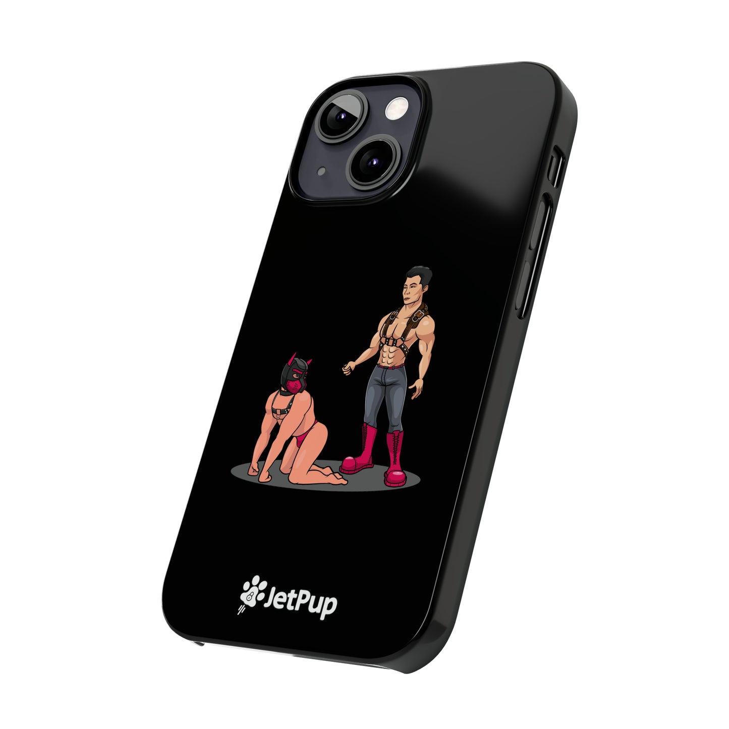 Handler & Pup Slim iPhone Cases - Black