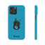 Pup Hood Slim iPhone Cases - Turquoise