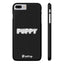 Puppy Slim iPhone Cases - Black