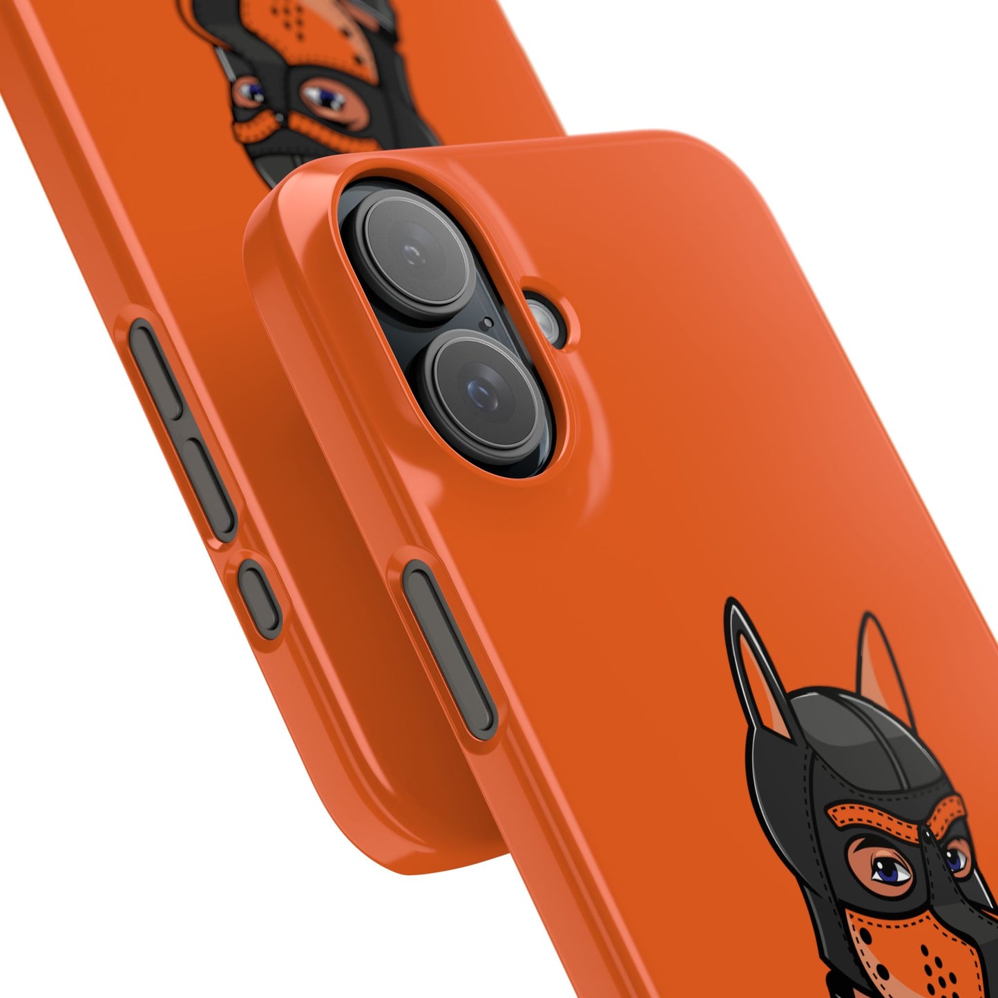 Pup Hood Slim iPhone Cases - Orange