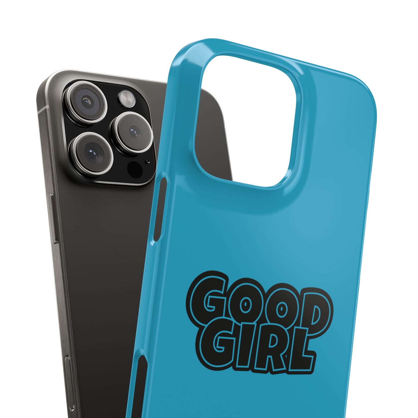 Good Girl Slim iPhone Cases - Turquoise