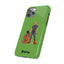 Dad & Pup Slim iPhone Cases - Green