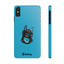 Pup Hood Slim iPhone Cases - Turquoise