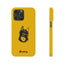 Pup Hood Slim iPhone Cases - Yellow