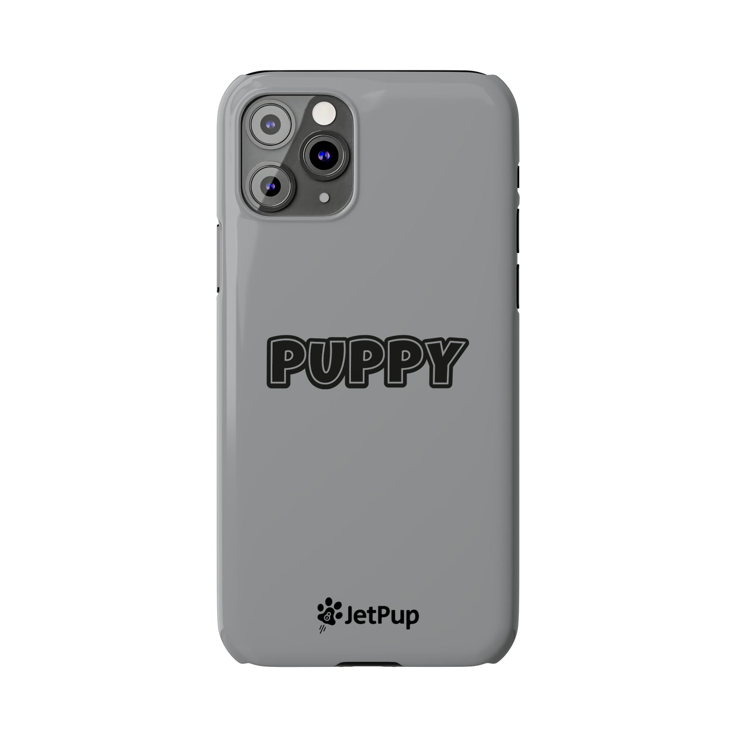 Puppy Slim iPhone Cases - Grey