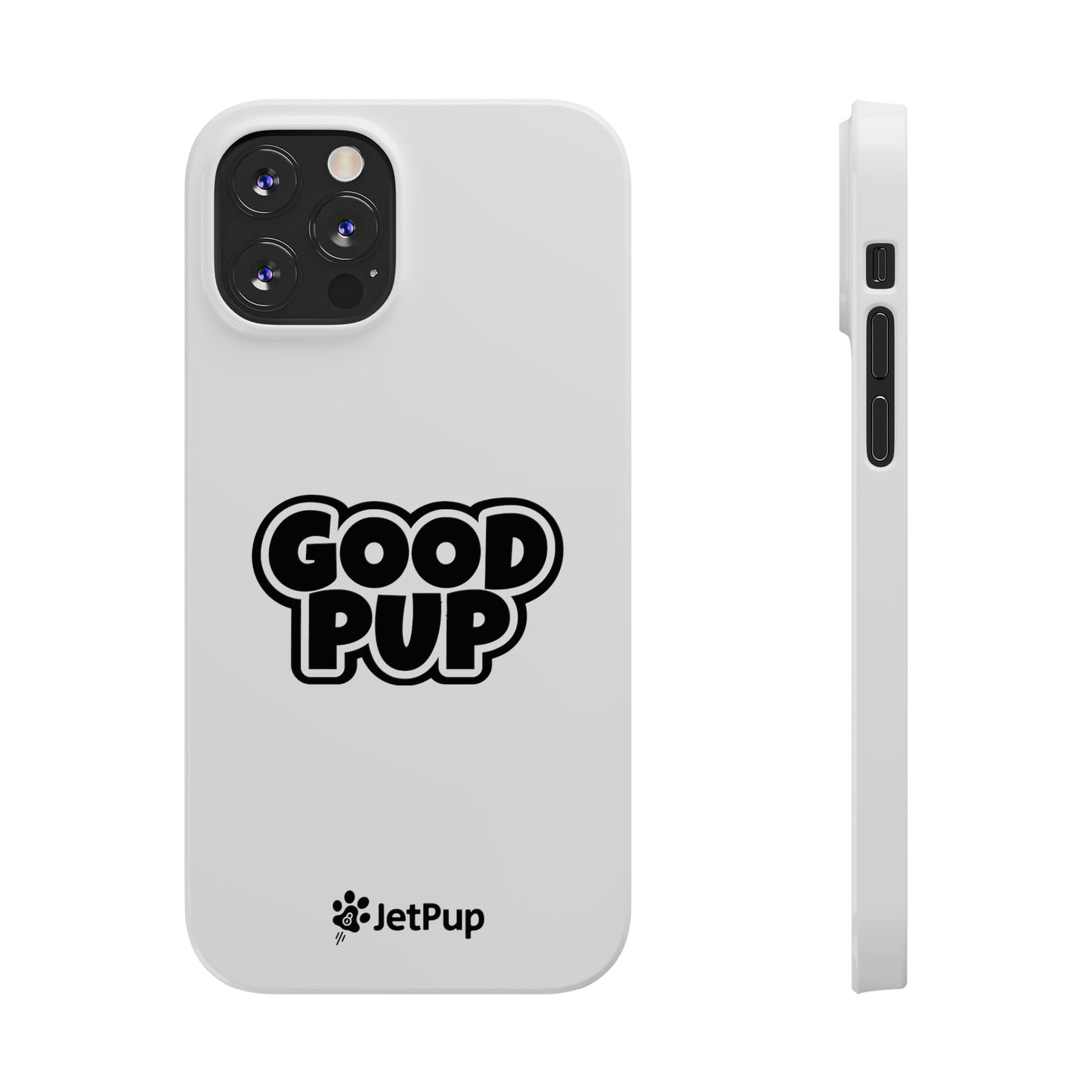 Good Pup Slim iPhone Cases - White