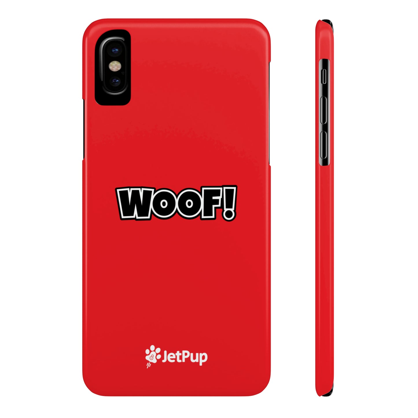 Woof Slim iPhone Cases - Red