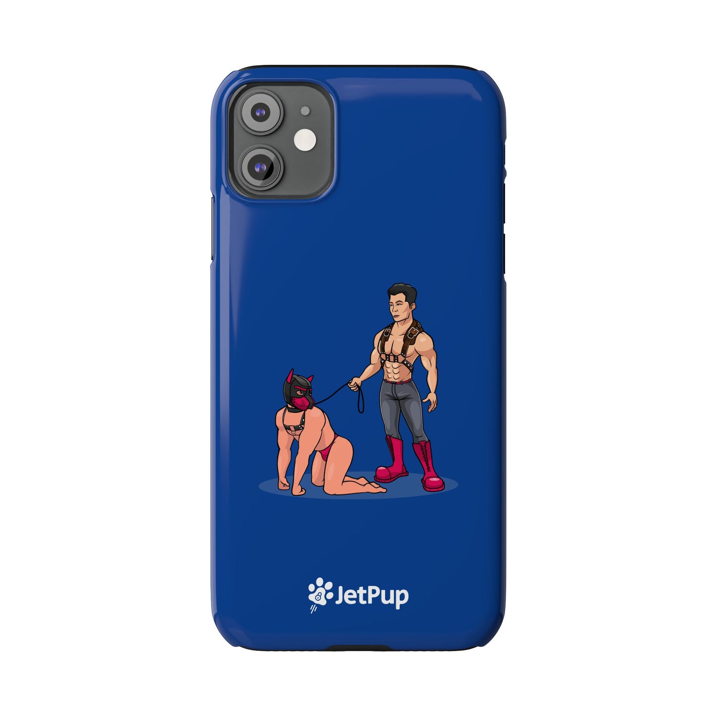 Handler & Pup Slim iPhone Cases - Blue