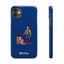 Handler & Pup Slim iPhone Cases - Blue