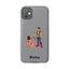 Handler & Pup Slim iPhone Cases - Grey