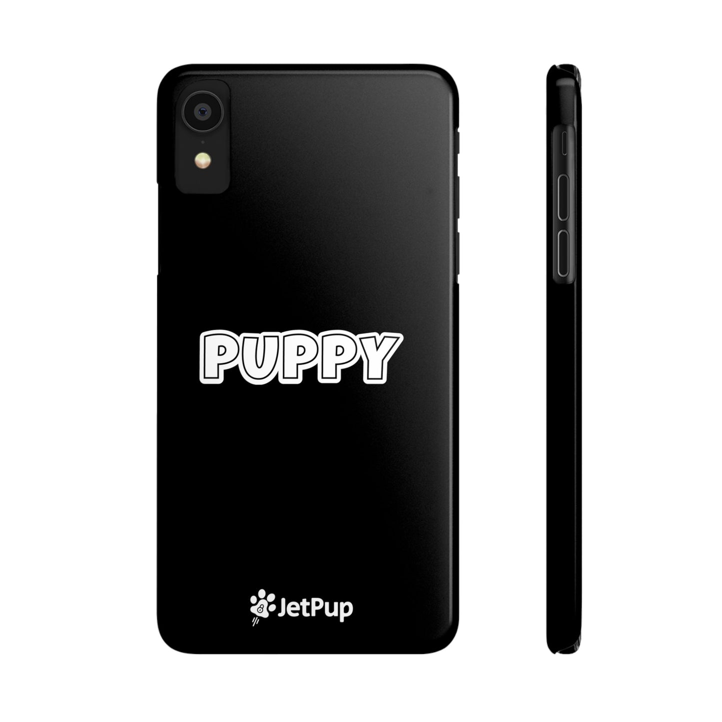 Puppy Slim iPhone Cases - Black