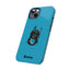 Pup Hood Slim iPhone Cases - Turquoise