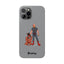 Dad & Pup Slim iPhone Cases - Grey