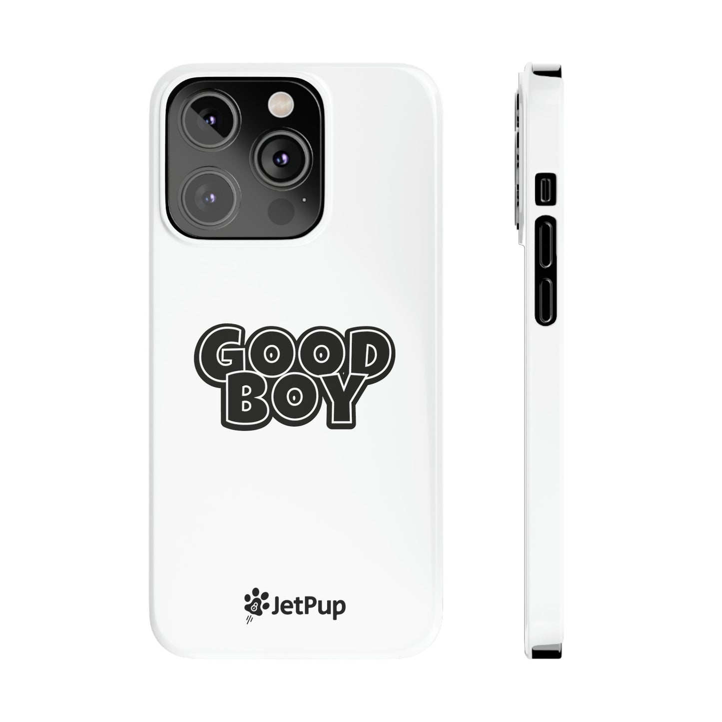 Good Boy Slim iPhone Cases - White