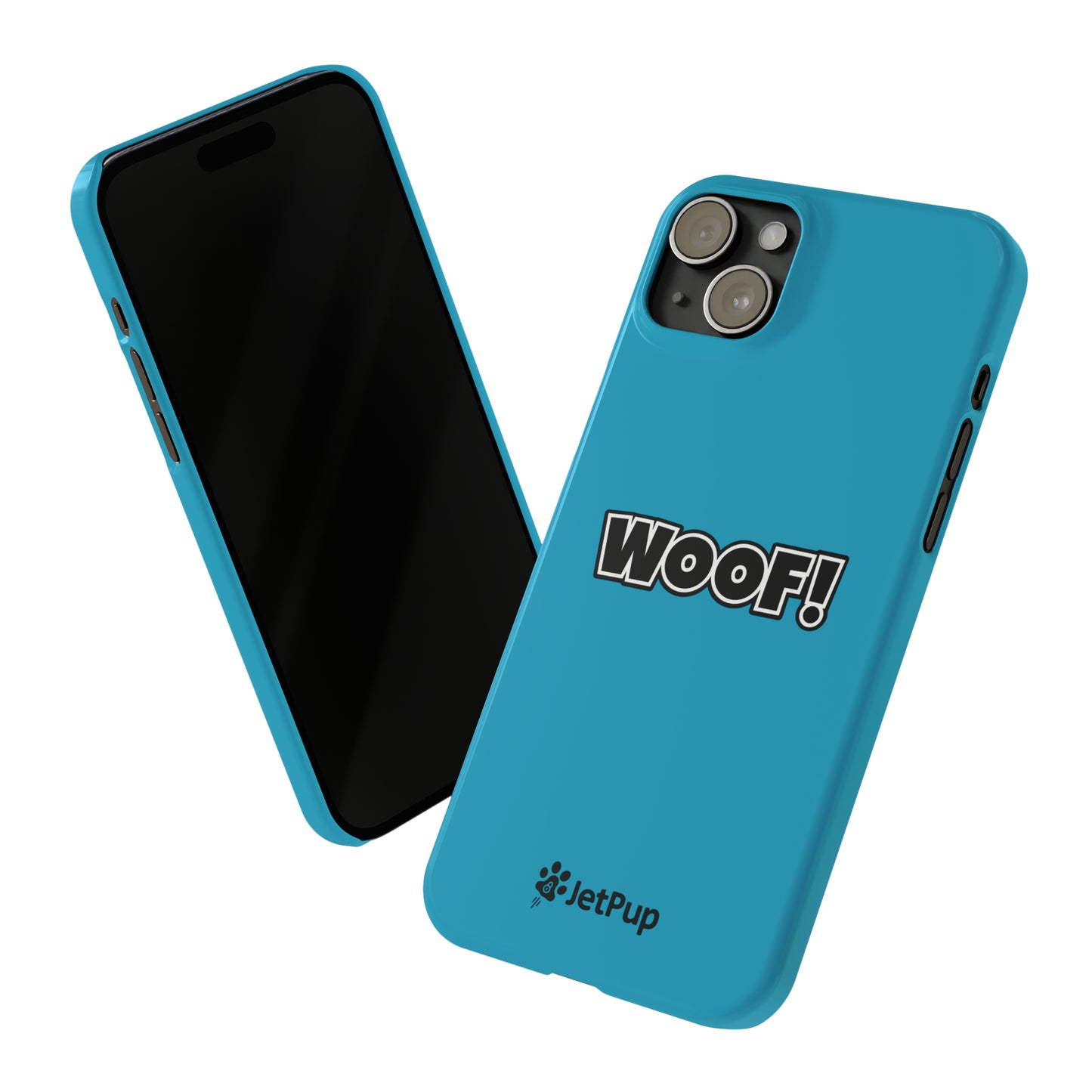 Woof Slim iPhone Cases -Turquoise