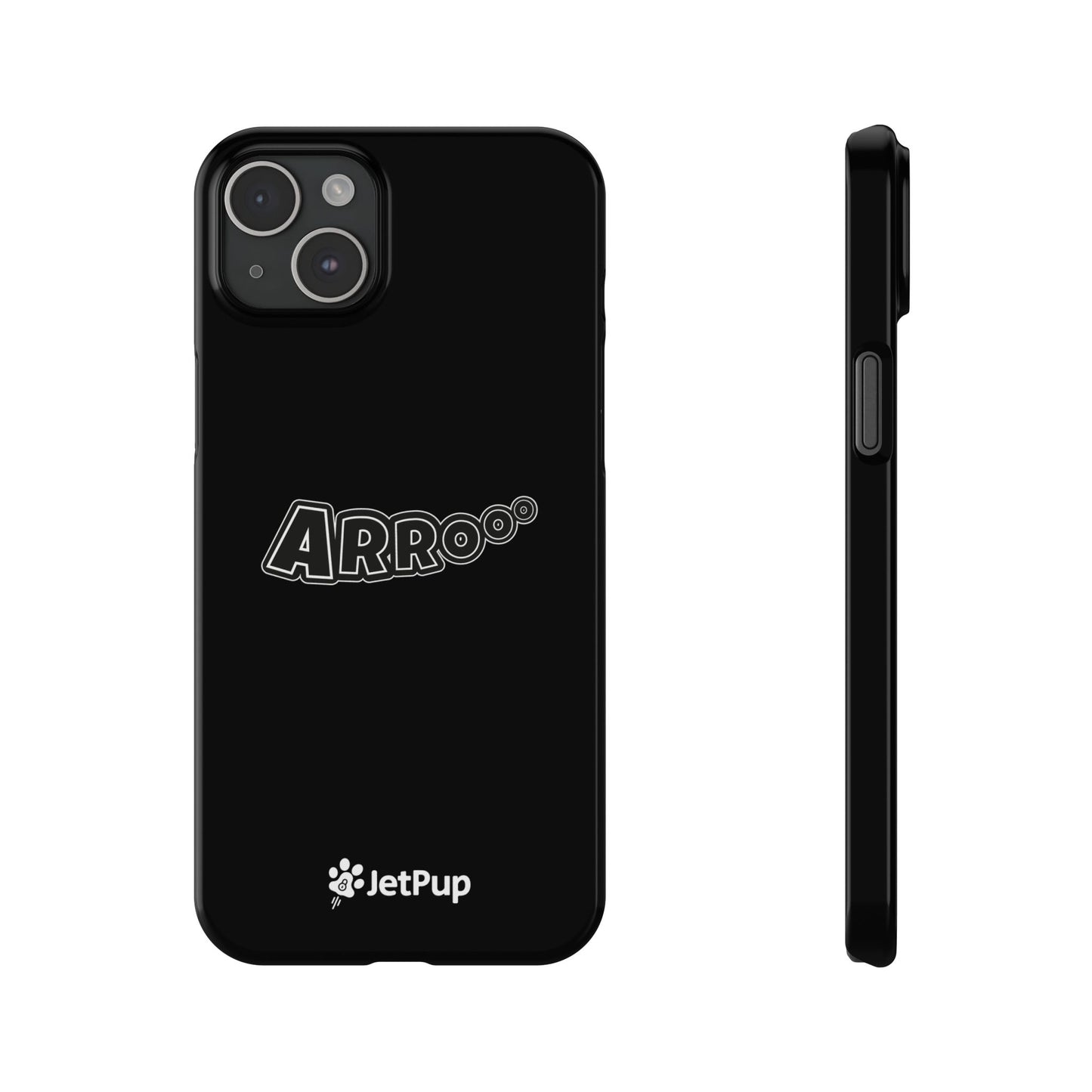 Arrooo Slim iPhone Cases - Black