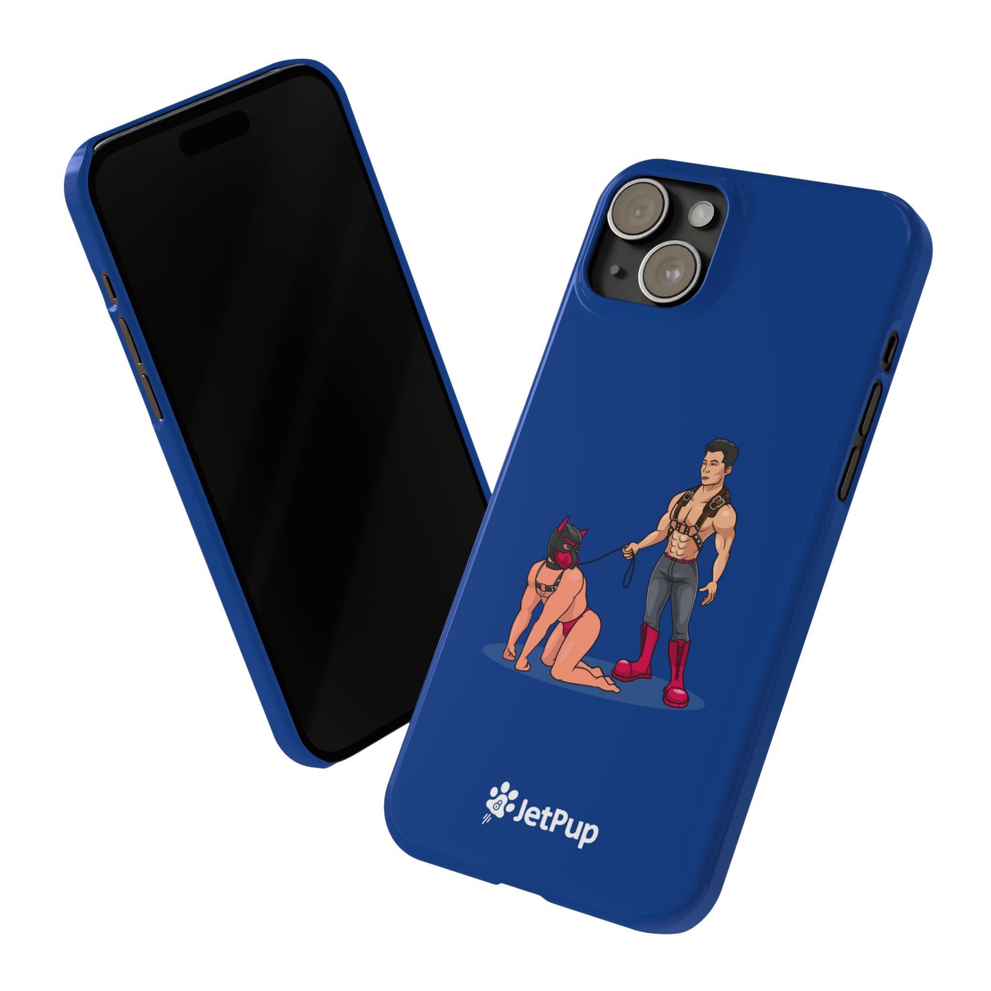 Handler & Pup Slim iPhone Cases - Blue