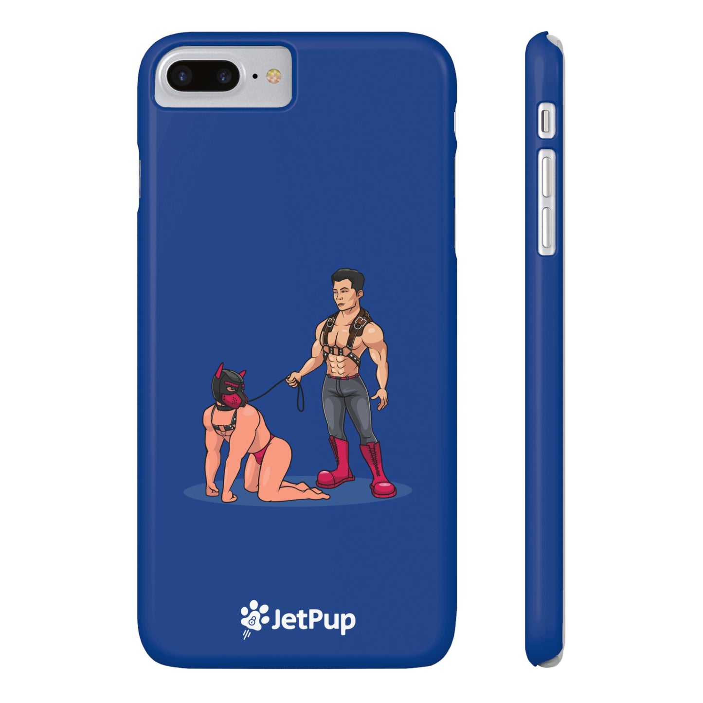 Handler & Pup Slim iPhone Cases - Blue