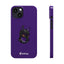 Pup Hood Slim iPhone Cases - Purple