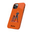 Dad & Pup Slim iPhone Cases - Orange
