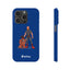 Dad & Pup Slim iPhone Cases - Blue