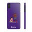Sir & Pup Hood Slim iPhone Cases - Purple