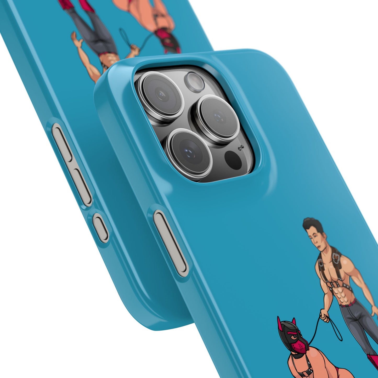 Handler & Pup Slim iPhone Cases - Turquoise