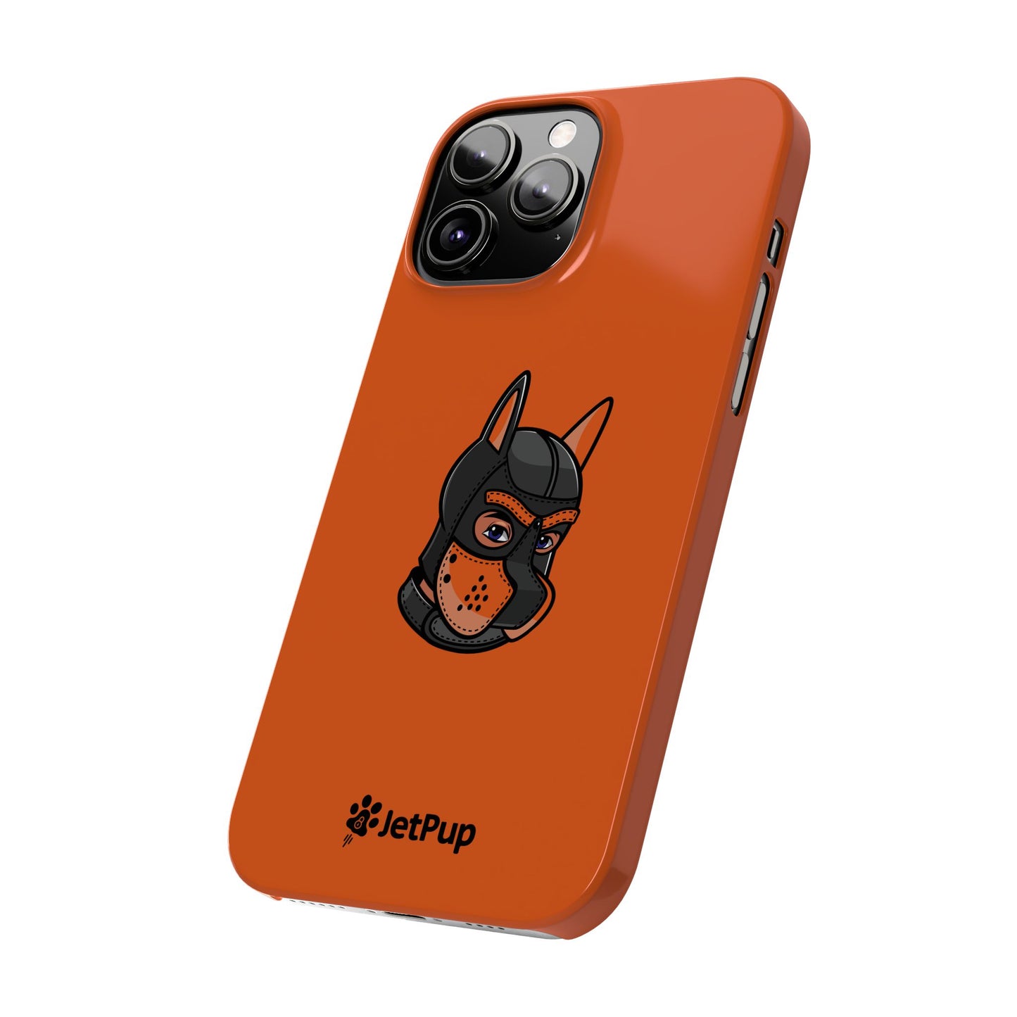 Pup Hood Slim iPhone Cases - Orange