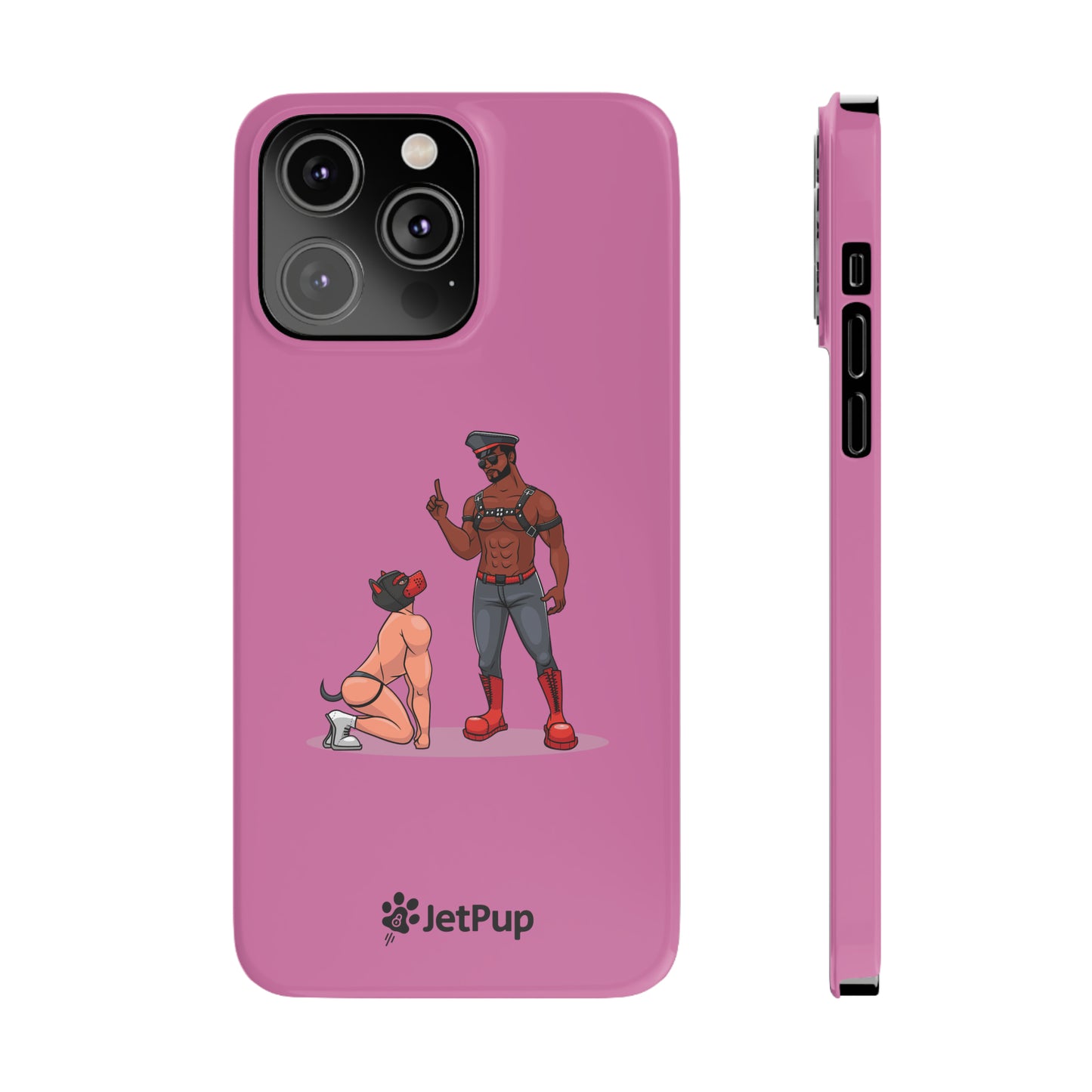 Sir & Pup Hood Slim iPhone Cases - Pink