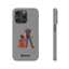 Dad & Pup Slim iPhone Cases - Grey