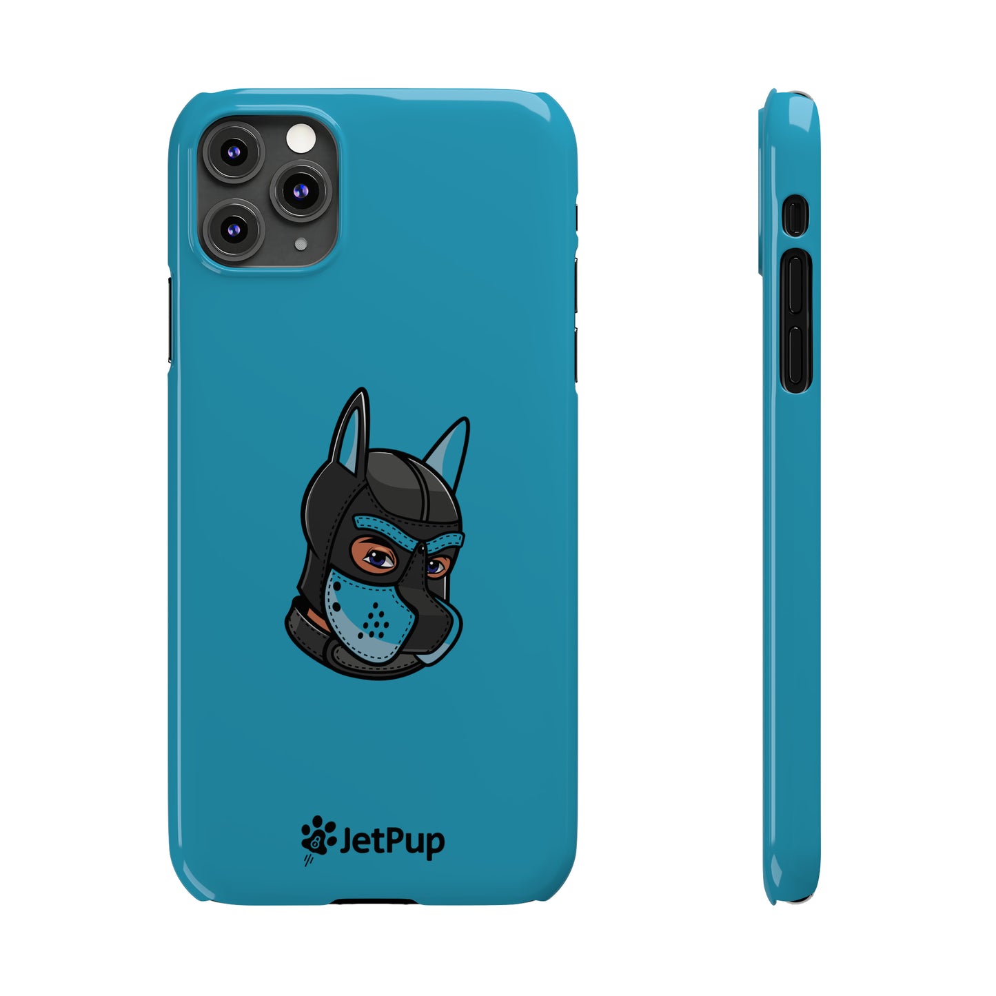 Pup Hood Slim iPhone Cases - Turquoise