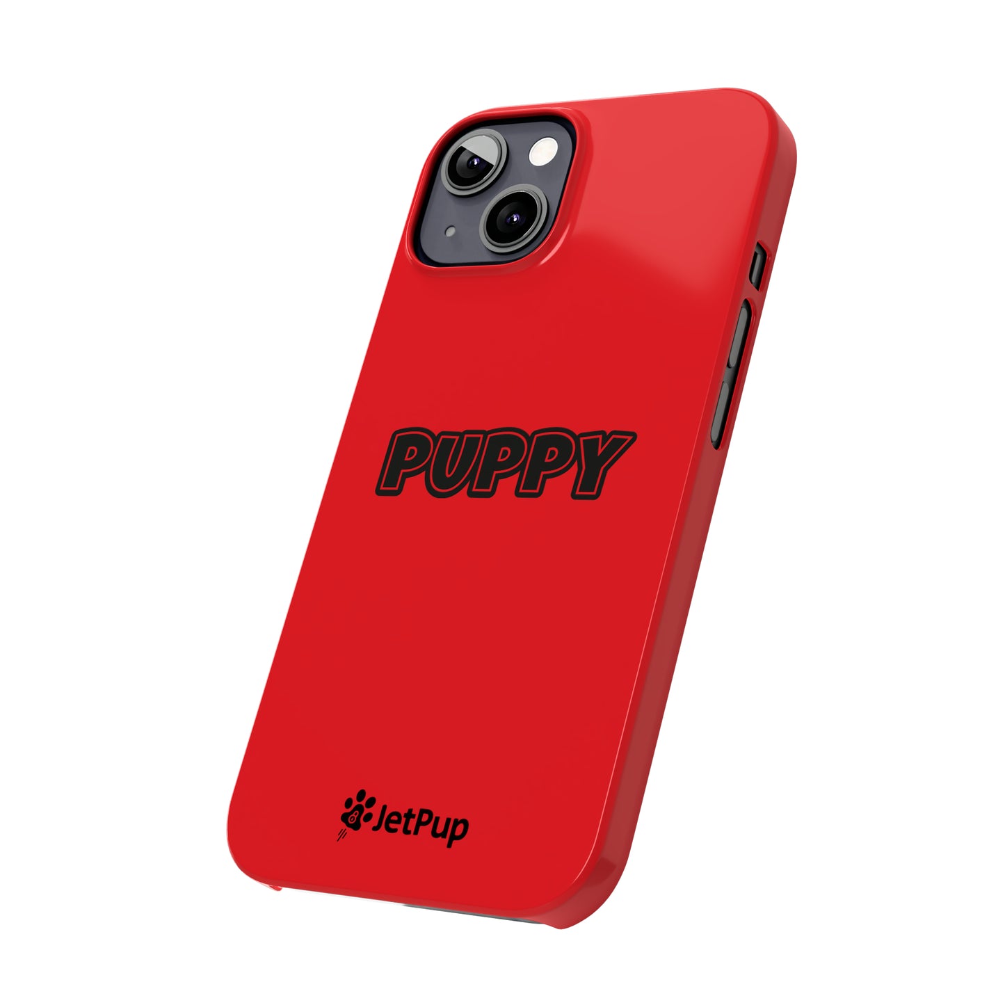 Puppy Slim iPhone Cases - Red