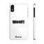Woof Slim iPhone Cases - White