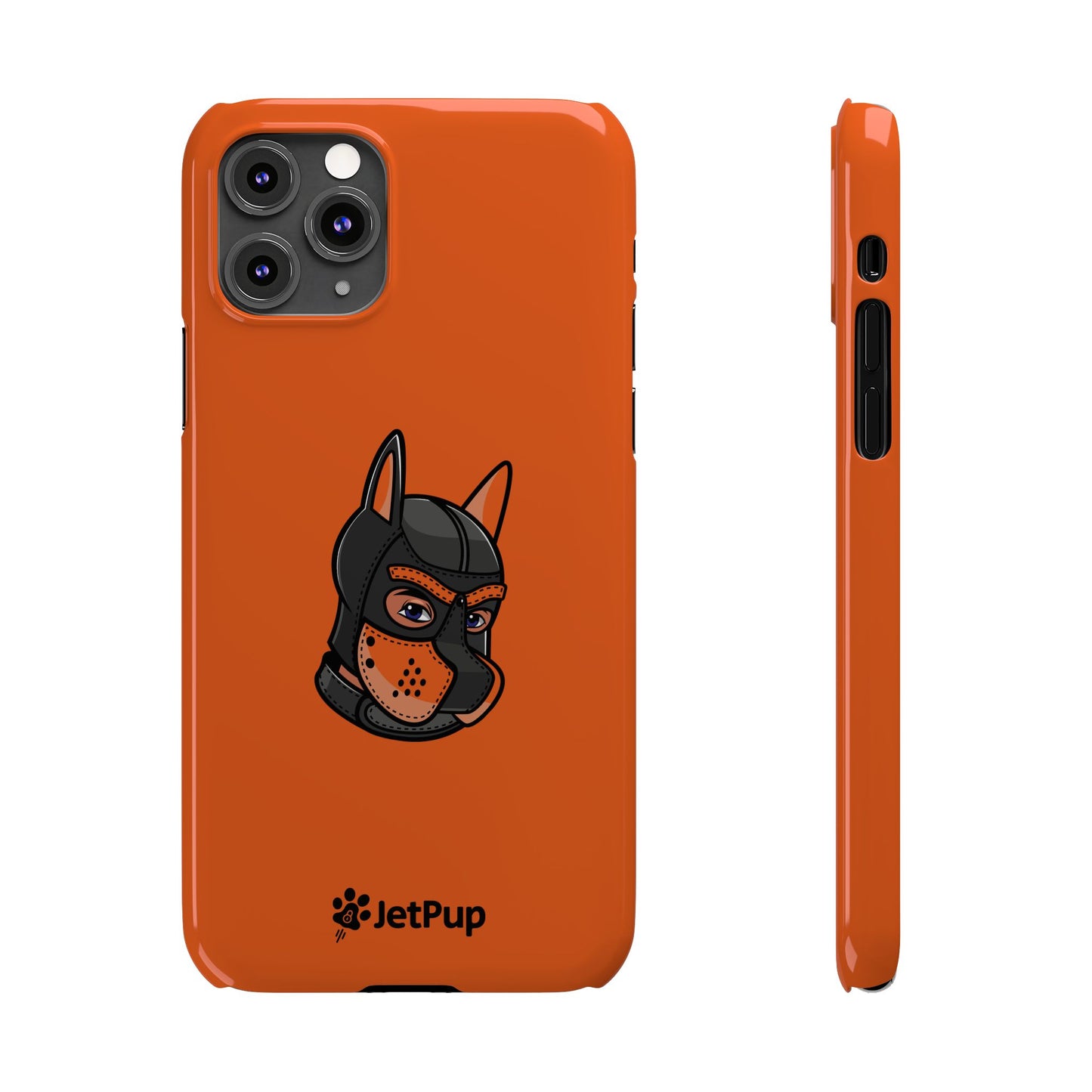 Pup Hood Slim iPhone Cases - Orange