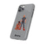 Dad & Pup Slim iPhone Cases - Grey