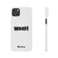 Woof Slim iPhone Cases - White