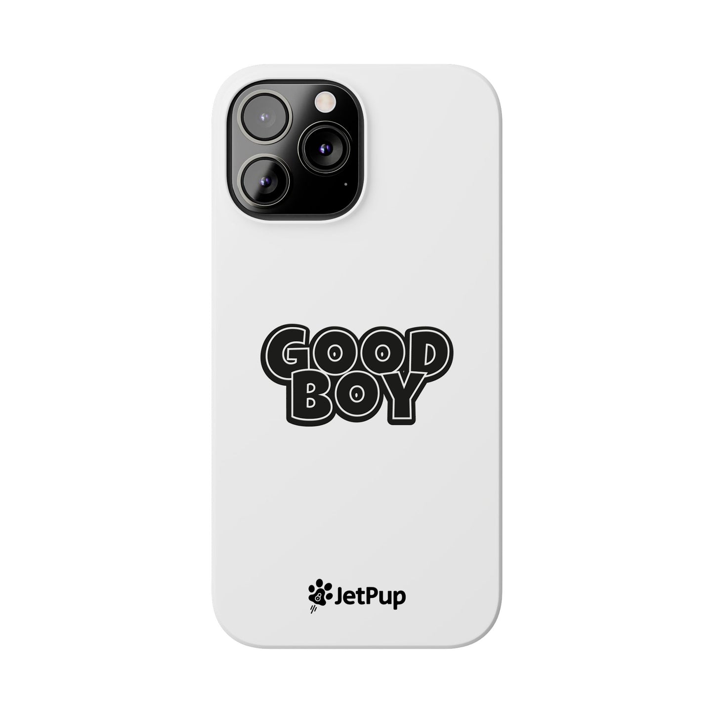 Good Boy Slim iPhone Cases - White