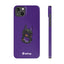 Pup Hood Slim iPhone Cases - Purple