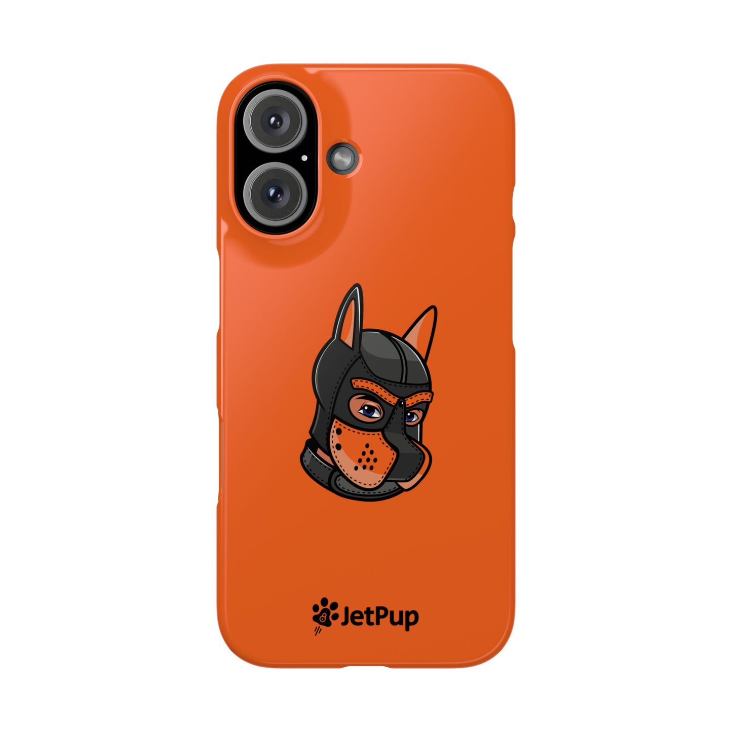 Pup Hood Slim iPhone Cases - Orange