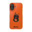 Pup Hood Slim iPhone Cases - Orange