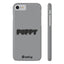 Puppy Slim iPhone Cases - Grey