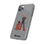 Dad & Pup Slim iPhone Cases - Grey