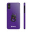 Pup Hood Slim iPhone Cases - Purple