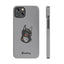 Pup Hood Slim iPhone Cases - Grey