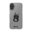 Pup Hood Slim iPhone Cases - Grey