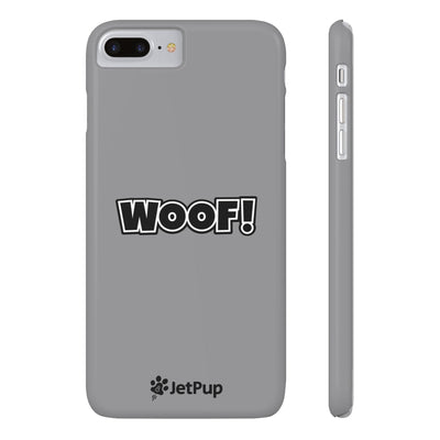 Woof Slim iPhone Cases - Grey
