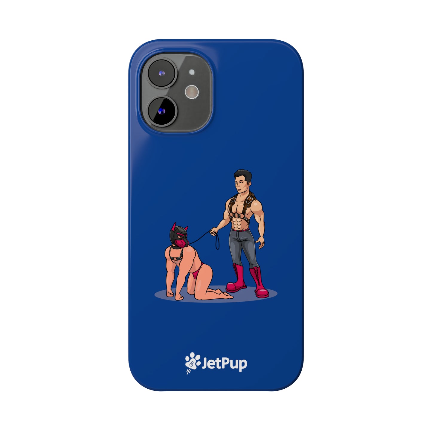 Handler & Pup Slim iPhone Cases - Blue