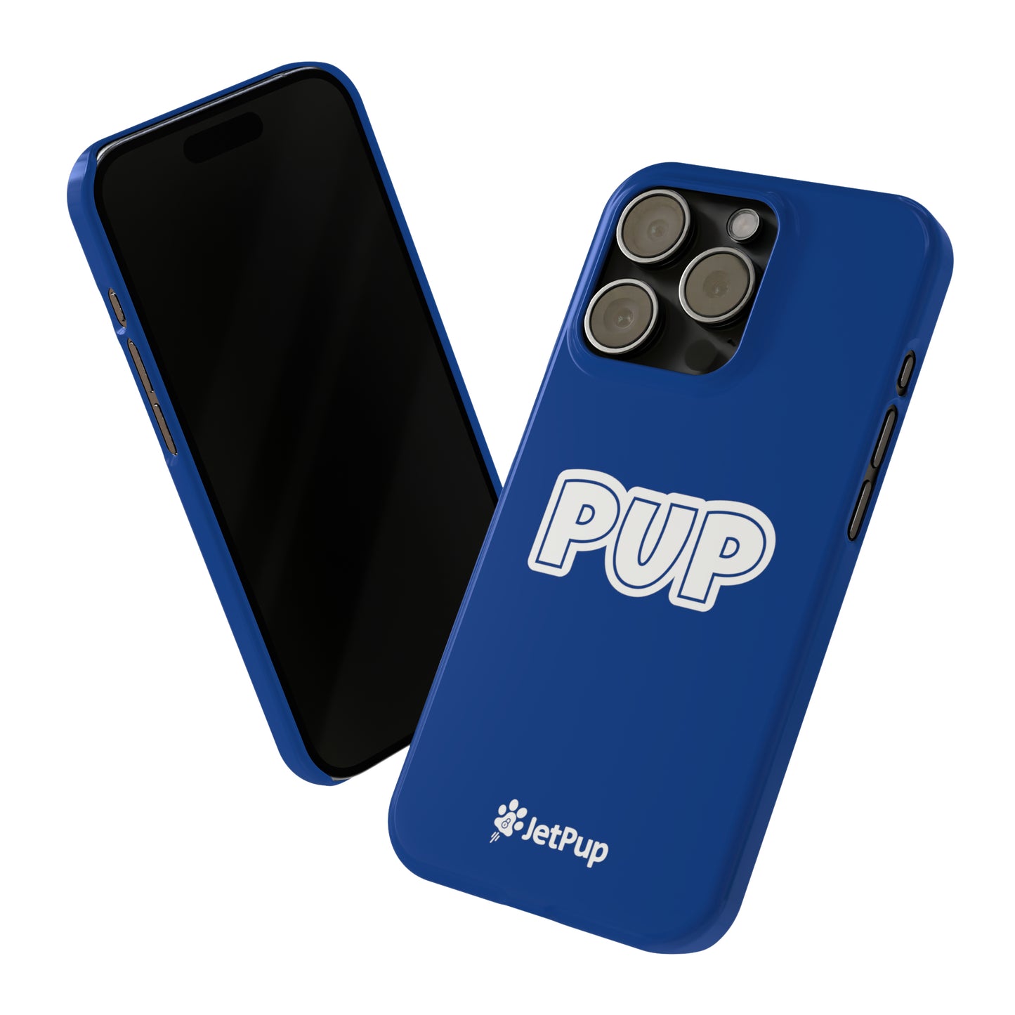 Pup Slim iPhone Cases - Blue
